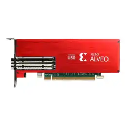 Xilinx Alveo U50 Data Center Accelerator Card - Processeur de calcul - Alveo U50 - 8 Go HBM2 - PCIe 3.0 x16 ... (R4B02C)_1